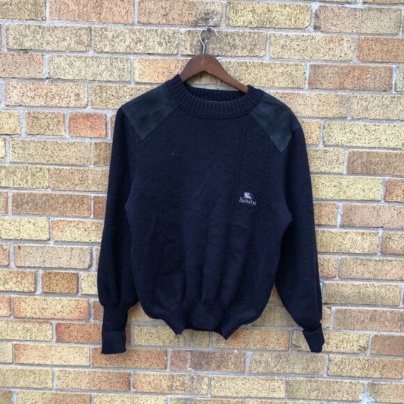 Vintage Burberrys 100% Pure New Wool Sweater Small - Picture 7 of 10